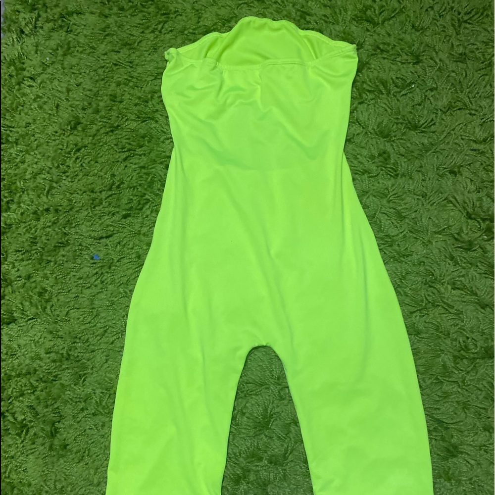 Fluorescent strapless unitard spandex (Dar)